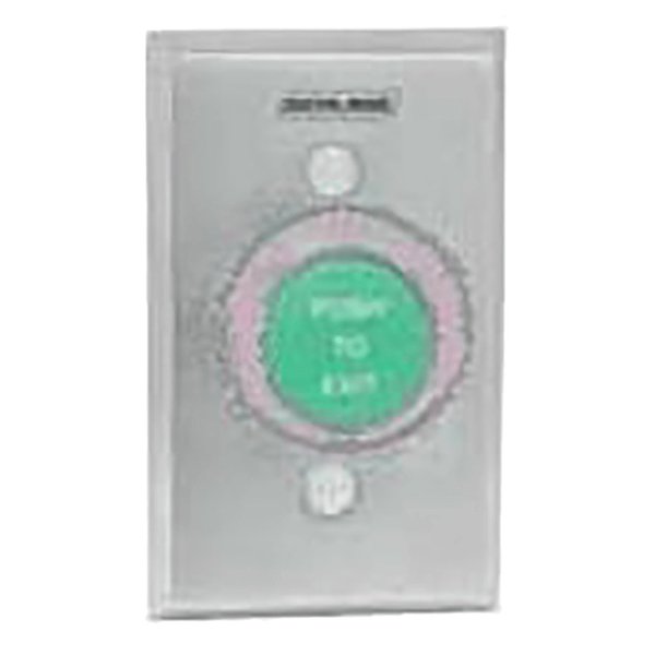 Schlage Electronics 1-1/4-in Button, Single Gang, Green, -inPUSH TO EXIT-in 621GR EX